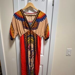Multicolor Bohemian Maxi Dress